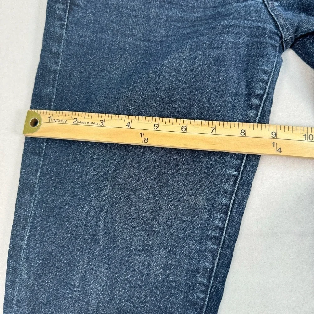 7 For All Mankind Straight Leg Jeans Womens Size 26 Dark Blue Low Rise